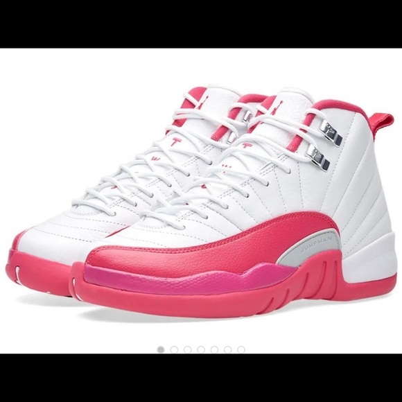 Jordan Other - AIR JORDAN 12 RETRO GG pink and white sneakers